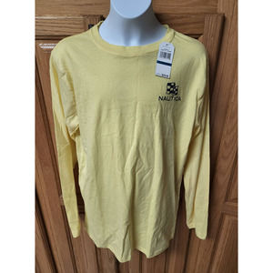 Nautica Boy's Yellow Long Sleeve Shirt XL 18/20 NWT